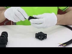 Connettore impermeabile IP68 a 4 canali tipo X a 3 poli, ideale per cavi a 3 pin