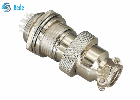 10 Pin Male/connettore femminile di aviazione Gx16 hanno messo la saldatura materiale in lega di zinco