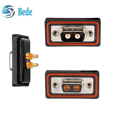 Maschio e femmina DB 2w2 coppa di saldatura connettore di alimentazione coassiale impermeabile IP 68