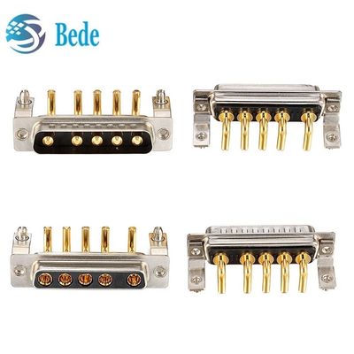 5W5 connettori ad alta corrente D-Sub a angolo destro maschile e femminile per PCB