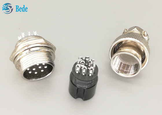 10 Pin Male/connettore femminile di aviazione Gx16 hanno messo la saldatura materiale in lega di zinco