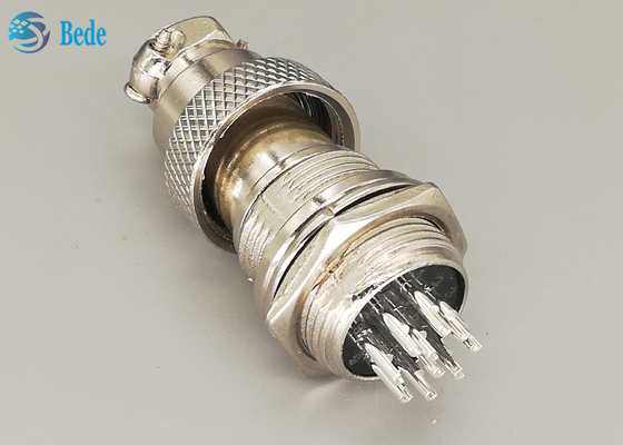 10 Pin Male/connettore femminile di aviazione Gx16 hanno messo la saldatura materiale in lega di zinco
