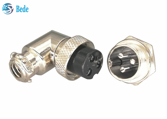 I corredi materiali in lega di zinco di Gx16 3 Pin Connector Plug And Socket sgomitano il connettore