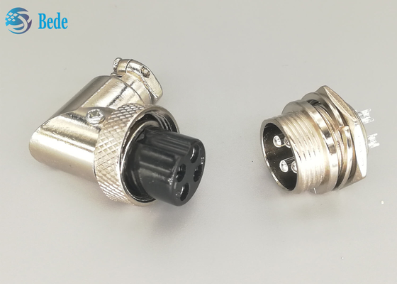 I corredi dell'incavo degli aerei Gx16 4 Pin Connector Set Plug And sgomitano il connettore del supporto del pannello
