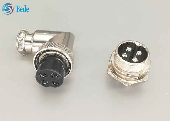 I corredi dell'incavo degli aerei Gx16 4 Pin Connector Set Plug And sgomitano il connettore del supporto del pannello