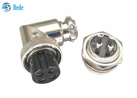 I corredi dell'incavo degli aerei Gx16 4 Pin Connector Set Plug And sgomitano il connettore del supporto del pannello
