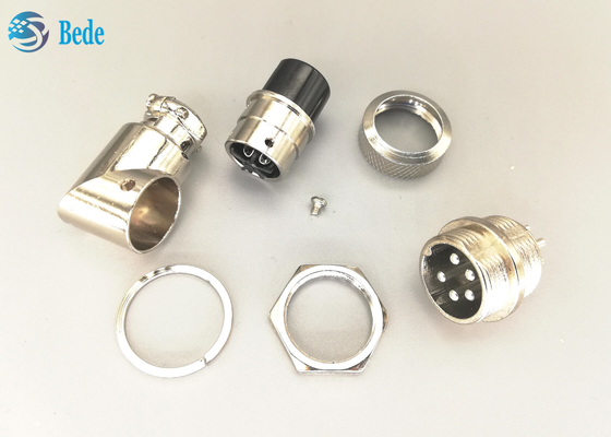 Aviazione Gx16 5 Pin Right Angle Connector Male ed insiemi femminili con tutti gli accessori