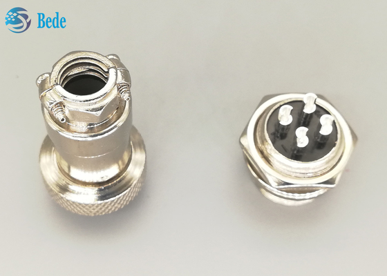 Spina placcata d'argento diritta di aviazione Gx16 4 Pin Connector Male And Female di RoHS