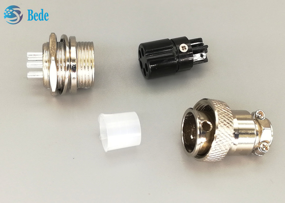 Connettore placcato d'argento diritto 5 Pin Male And Female di aviazione della spina Gx16