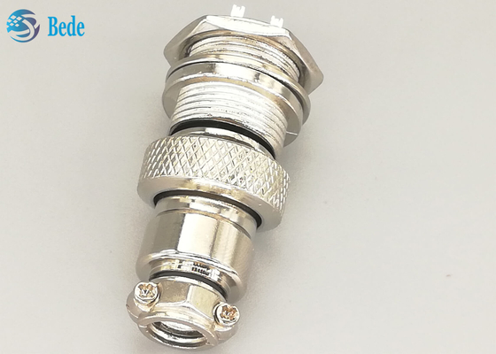 Spina maschio e femminile di Gx16 6 Pin Connector Straight Silver Plated
