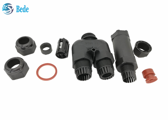 Tipo 3 Manica di Y 2 3 4 5 Pin Waterproof Electrical Connectors Ip 68 250v 16~24a