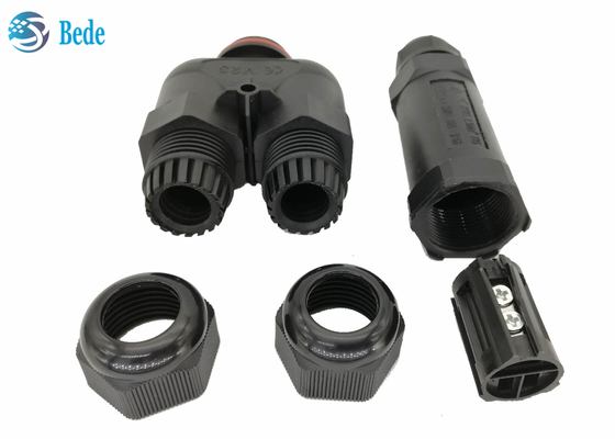 Tipo 3 Manica di Y 2 3 4 5 Pin Waterproof Electrical Connectors Ip 68 250v 16~24a