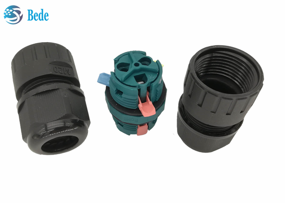 Perno impermeabile fissante rapido del connettore 2 di Manica 450V 17.5A ip68 dei pin 2 del connettore 3 del cavo della prova dell'acqua M20