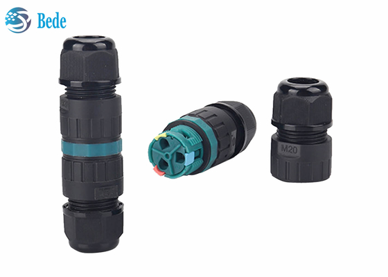 Perno impermeabile fissante rapido del connettore 2 di Manica 450V 17.5A ip68 dei pin 2 del connettore 3 del cavo della prova dell'acqua M20
