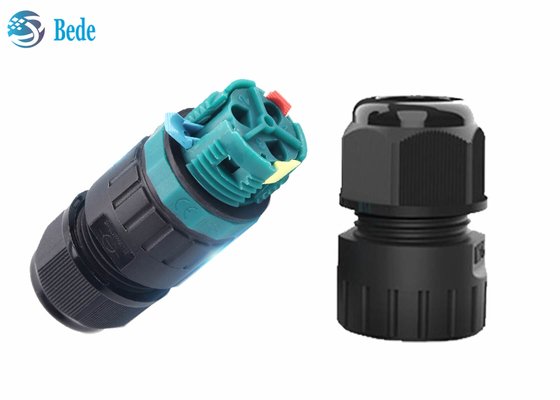 Connettori di cavo impermeabili fissanti rapidi di M25 Screwless 2 3 4 5 Manica 450V 40A dei pin 2