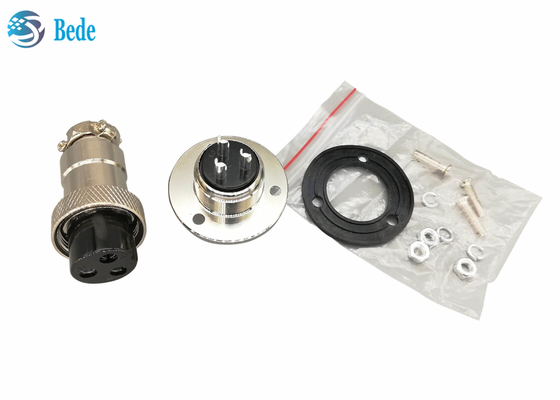 Connettori di RoHS GX 20 9 10 12 14 15 Pin With Circular Flange Male ed insieme femminile