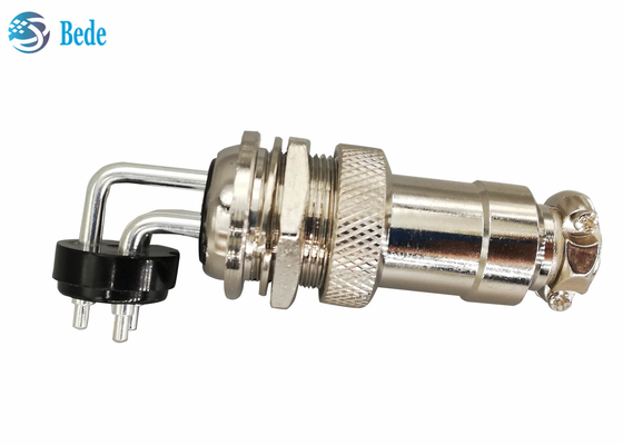 GX 20 2 3 4 Pin Aviation Connector Elbow Male e connettore femminile diritto del supporto del pannello dei corredi