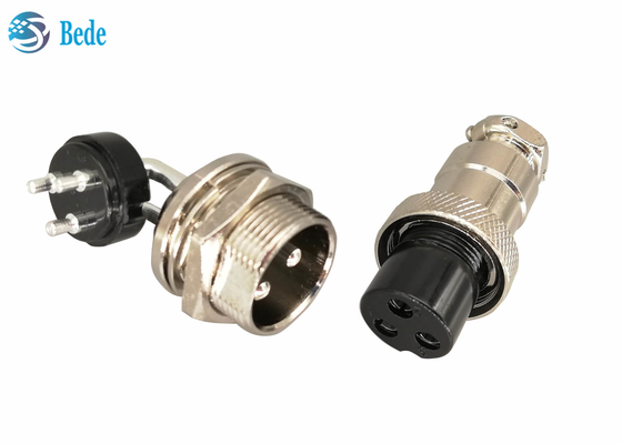 GX 20 2 3 4 Pin Aviation Connector Elbow Male e connettore femminile diritto del supporto del pannello dei corredi