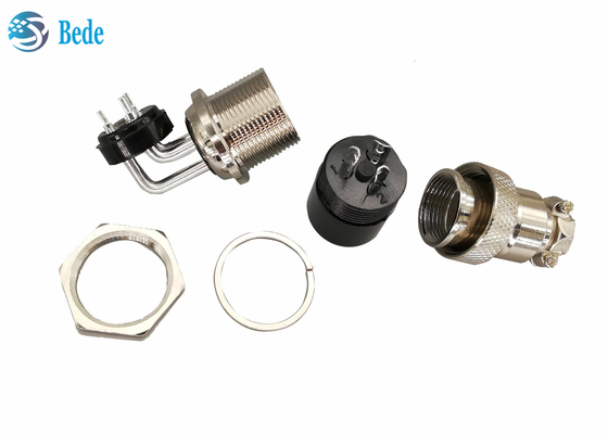 GX 20 2 3 4 Pin Aviation Connector Elbow Male e connettore femminile diritto del supporto del pannello dei corredi