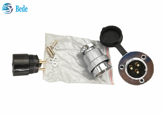 Copertura antipolvere 300V 20A di Pin With Round Flange And del connettore circolare 4 di aviazione M25