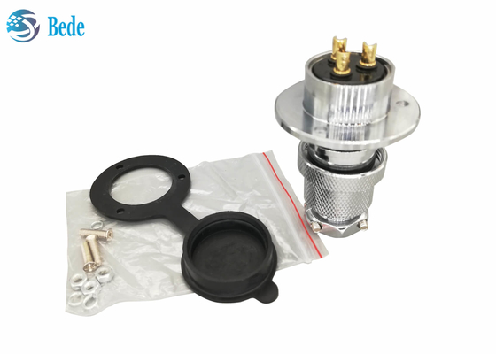 Copertura antipolvere 300V 20A di Pin With Round Flange And del connettore circolare 4 di aviazione M25