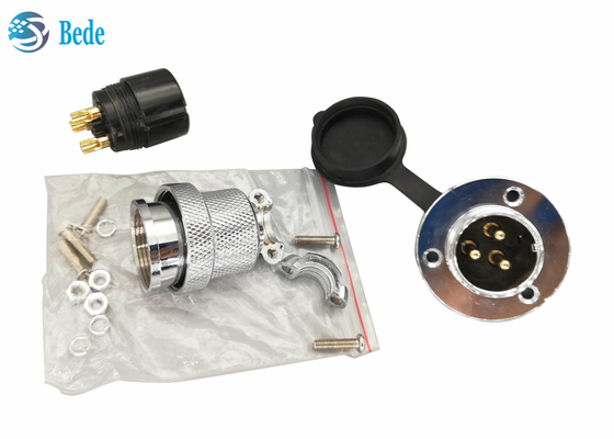 Copertura antipolvere 300V 20A di Pin With Round Flange And del connettore circolare 4 di aviazione M25