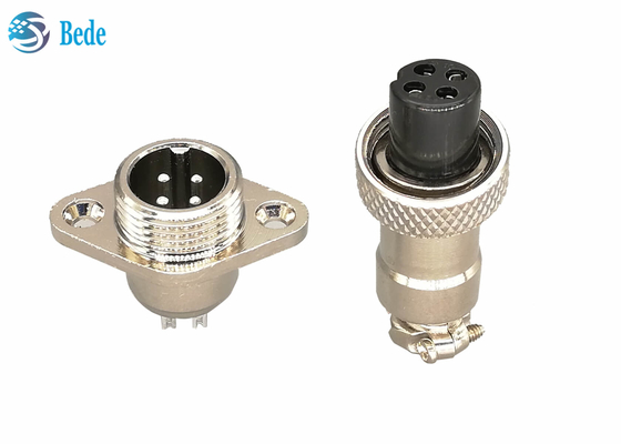 Connettori circolari militari della flangia M12 3A 200V del rombo 5 6 7 perni