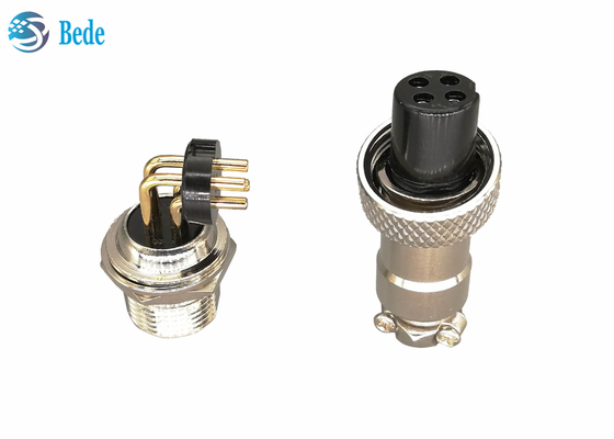 2 4 PWB di Pin Gx 12 3 Pin Connector che salda i perni 3A 200V da 90 gradi