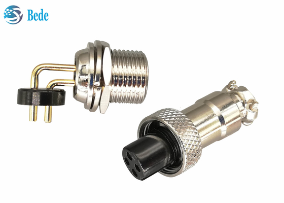 un PWB di 2~7 Pin che salda il connettore di aviazione GX12 con i perni ad angolo retto 3A 200V