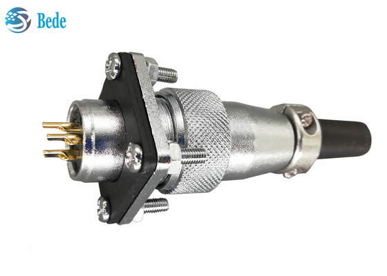 Connettori circolari quadrati e del flangia della copertura antipolvere WS20 con 2 3 4 il Pin 500V 25A
