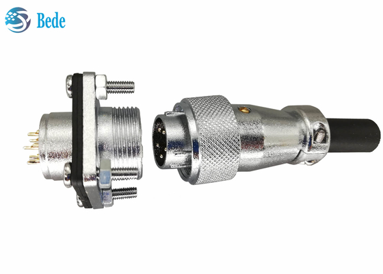 9 10 12 14 connettori circolari di Pin 400V 5A WS20 con la copertura antipolvere quadrata e del flangia