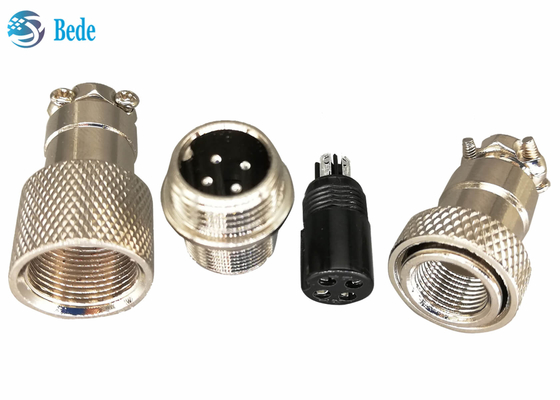 Gx12 militare 5 Pin Connector Male And Female che mette in bacino 2 3 4 5 6 7 Pin 3A 200V