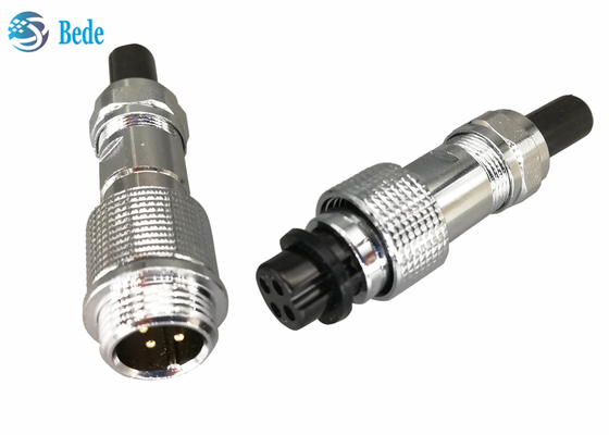 Mettendo in bacino il connettore IP67 di aviazione di stile Gx12 impermeabilizzi 2~7 il Pin 3A 200V
