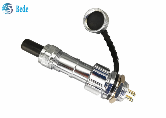 IP67 impermeabilizzano la spina del connettore del montaggio di pannello GX12 hanno messo femminile e maschio 2~7pin 3A 200V