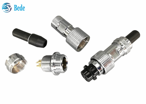 IP67 impermeabilizzano la spina del connettore del montaggio di pannello GX12 hanno messo femminile e maschio 2~7pin 3A 200V