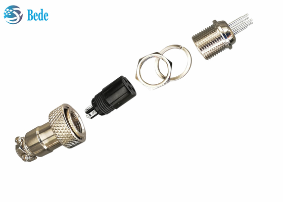 Connettore di saldatura 2~7 Pin Panel Mount Connector 3A 200V di aviazione di Gx 12 del modello del PWB