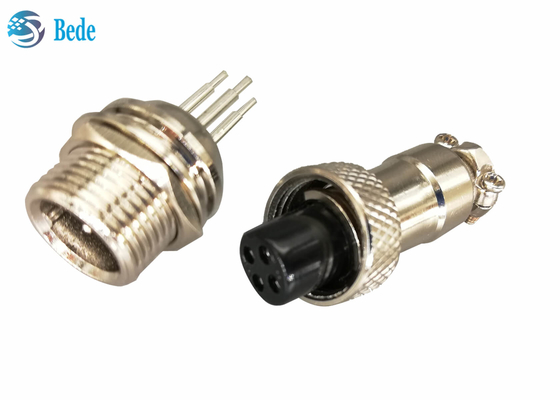 Connettore di saldatura 2~7 Pin Panel Mount Connector 3A 200V di aviazione di Gx 12 del modello del PWB