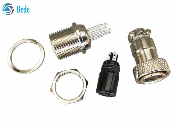 Connettore di saldatura 2~7 Pin Panel Mount Connector 3A 200V di aviazione di Gx 12 del modello del PWB