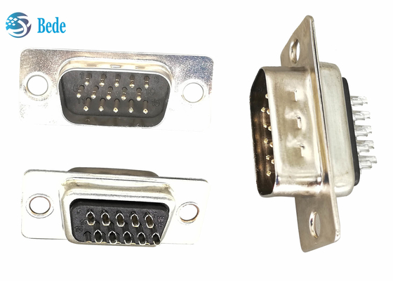 Tipo di saldatura maschio 5A di DB 15 Connetors dei perni D di BEDE D sotto Connetor 15 sotto