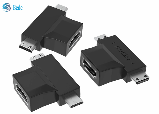 l'oro 1080P ha placcato 2 in 1 femmina del ripetitore HDMI A di HDMI a HDMI micro e mini