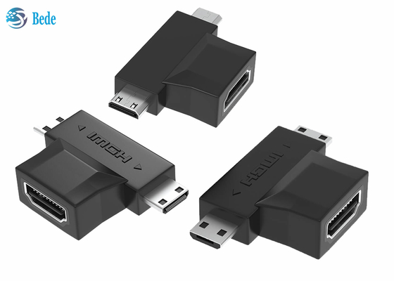 l'oro 1080P ha placcato 2 in 1 femmina del ripetitore HDMI A di HDMI a HDMI micro e mini