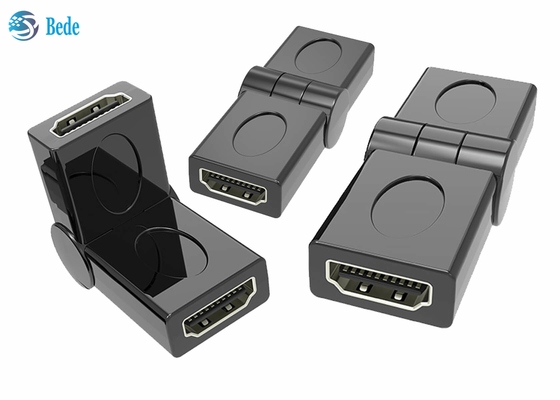 Maschio all'accoppiatore femminile 90 della parte girevole HDMI 180 270 un angolo 3D regolabile 4K di 360 gradi