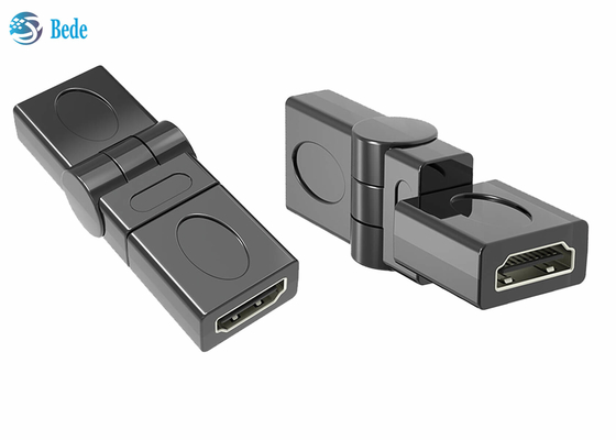 L'oro di estensione ha placcato femminile all'accoppiatore femminile 90 di HDMI 180 270 360 gradi regolabili