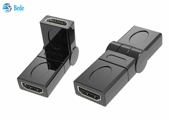 L'oro di estensione ha placcato femminile all'accoppiatore femminile 90 di HDMI 180 270 360 gradi regolabili