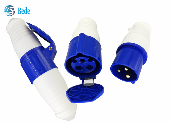 Tipo blu industriale dell'accoppiatore di colore 220-250V 16A della spina e dell'incavo P+N+E di monofase