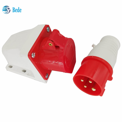 Maschio Femmina Presa elettrica 4 Pin 3P+T 380~415V 16Amp Montaggio a parete Tipo IP44