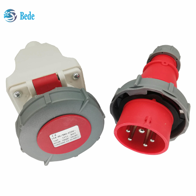 Spina 3P+N+E ed incavo industriali IP67 parete di amp di AC220-415V 16 e 32 che monta tipo