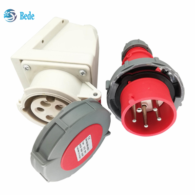 Spina 3P+N+E ed incavo industriali IP67 parete di amp di AC220-415V 16 e 32 che monta tipo