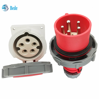 Incavi industriali impermeabili 5Pins tipo del montaggio di pannello 16Amp e 32Amp di 3P+N+E della spina IP67