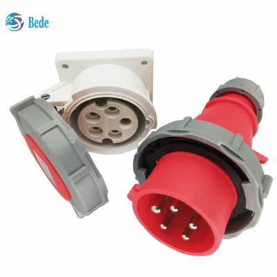 Incavi industriali impermeabili 5Pins tipo del montaggio di pannello 16Amp e 32Amp di 3P+N+E della spina IP67